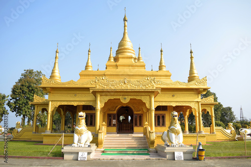 Golden Pagoda, Namsai, Arunachal Pradesh, India photo
