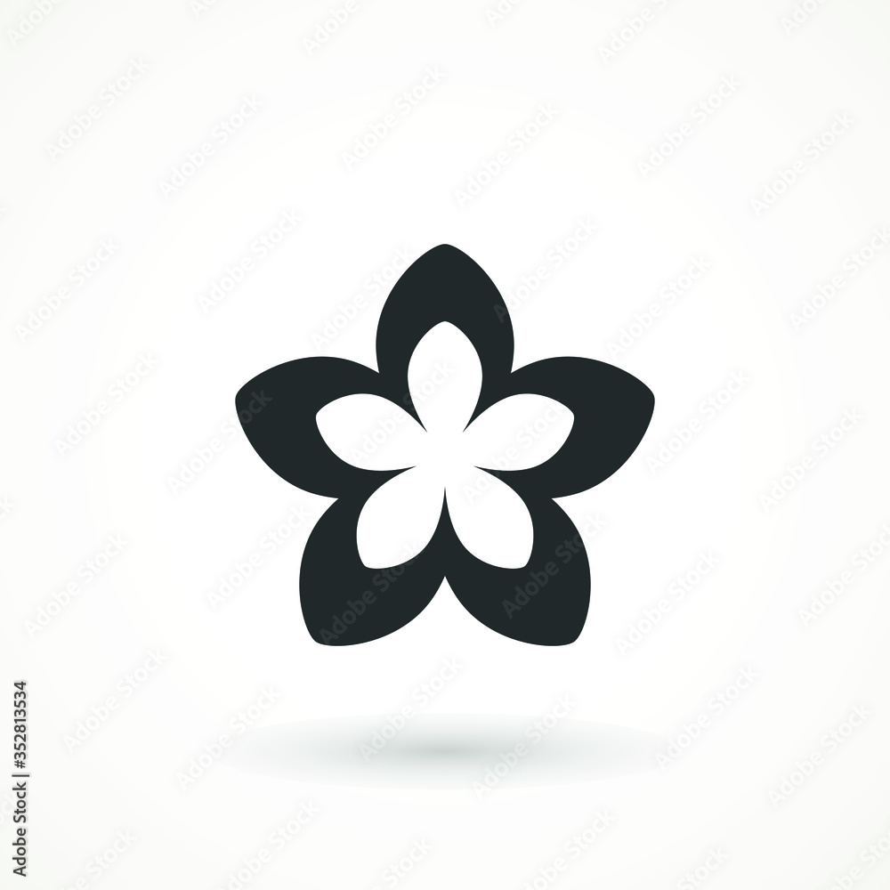 Flower Icon sign Spring symbol for your web site design, logo, app isolated on white background. Flower Icon sign Spring symbol for your web site design, logo, app isolated on white background.