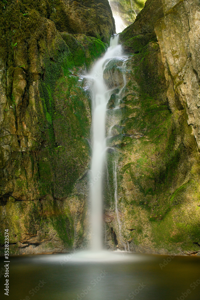 Catrigg Force is a waterfalls in the Yorkshire Dales and was a favourite spot of the composer Edward Elgar. Catrigg Force is a waterfalls in the Yorkshire Dales and was a favourite spot of the composer Edward Elgar.