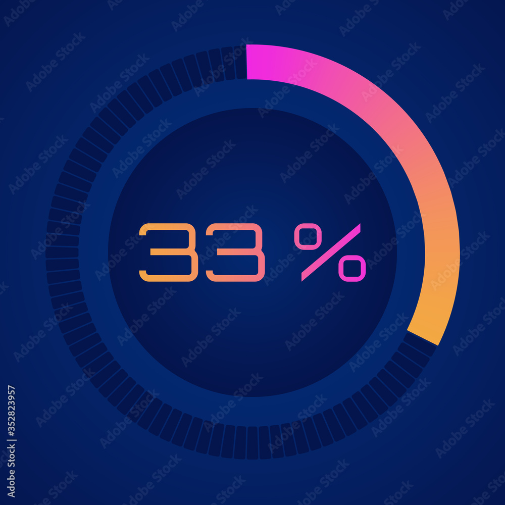 33-percent-diagram-stock-vector-adobe-stock