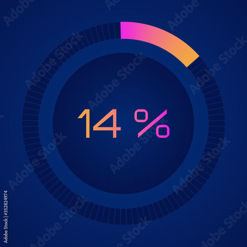 14 percent diagrams