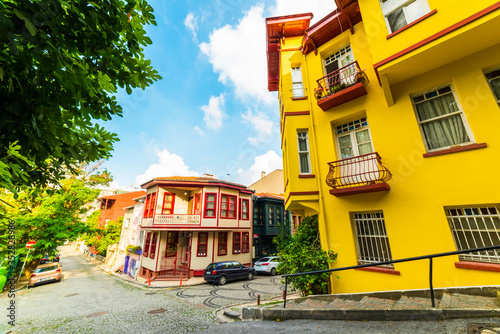 Canvas Print Historical colorful houses in KUZGUNCUK