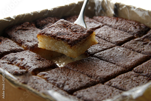 Filipino snack food called Bibingka Malagkit photo