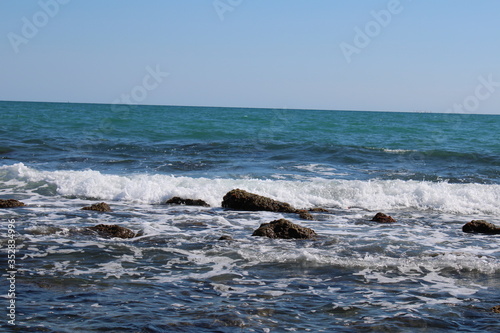 sea waves on the beach © Ali