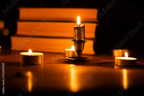 candles in the dark