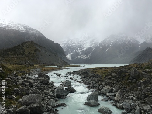 Mountain Landscape scene over New Zealand