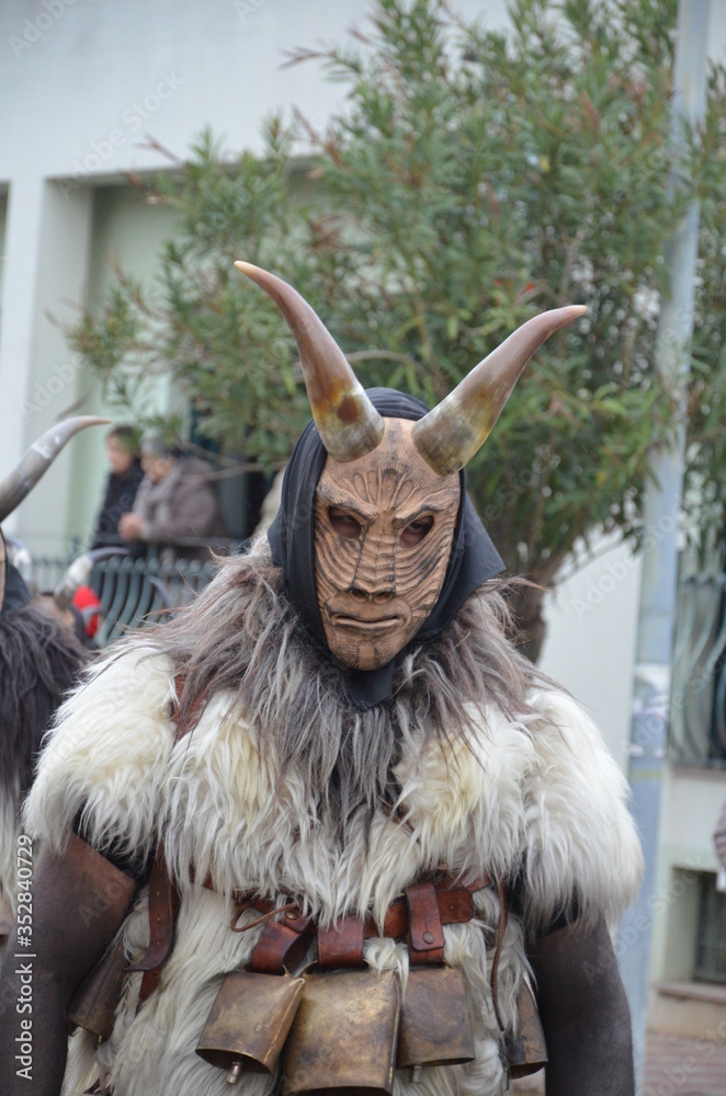 Naklejka premium Traditional masks of Sardinia