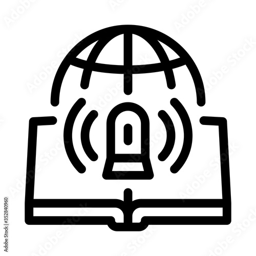 environmental management icon vector. environmental management sign. isolated contour symbol illustration