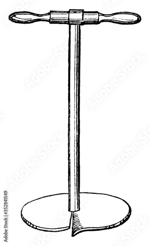 Augers, vintage illustration.