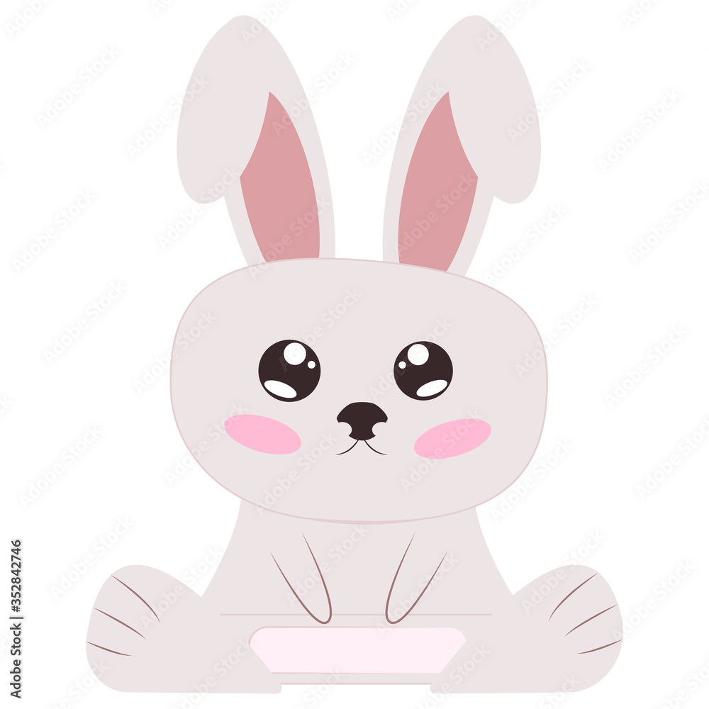 Obraz premium Pink rabbit toy.