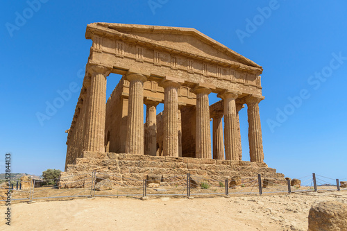 Temple of Concordia in the Valley of the Temples in Agrigento