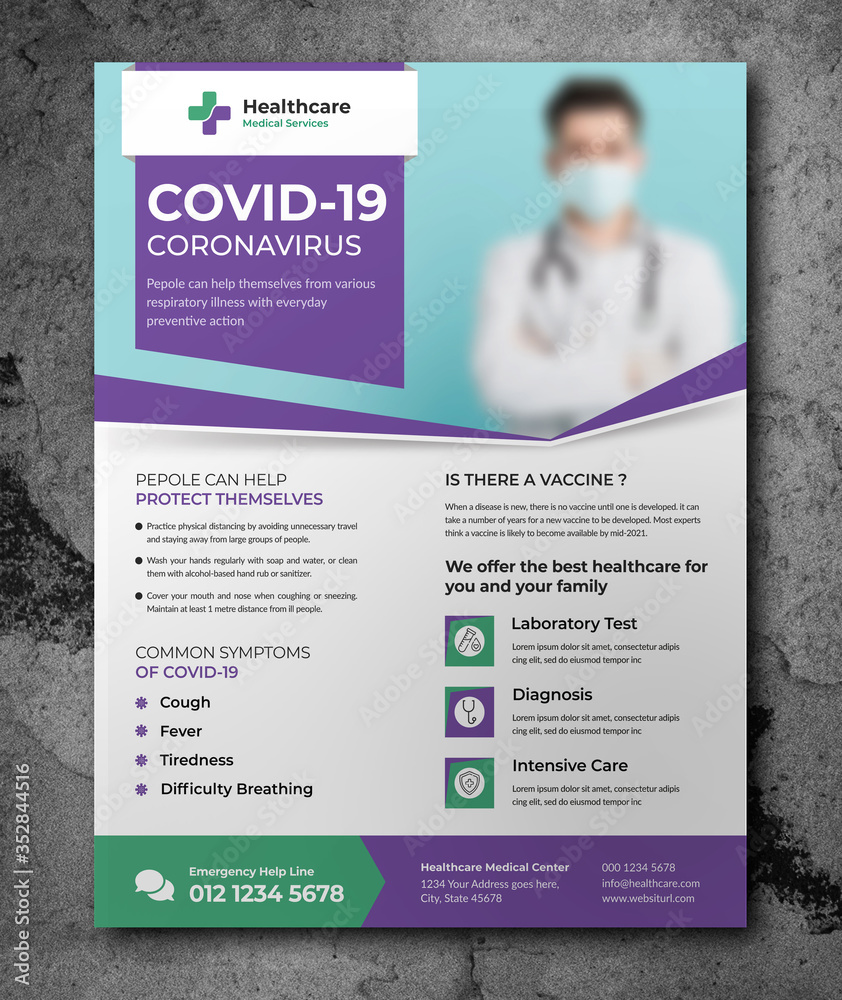 medical poster design template