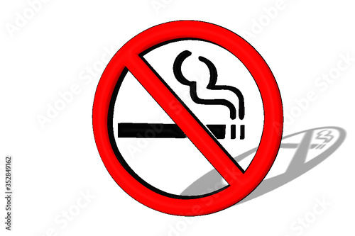 vietato fumare divieto 3d bar ristorante 