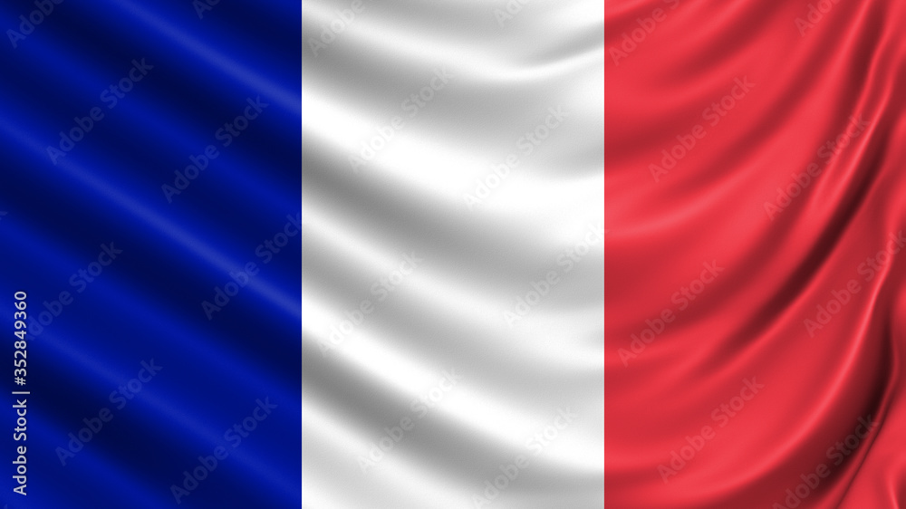 Waving flag of the country of the European Union. 3d illustration Waving flag of the country of the European Union. 3d illustration