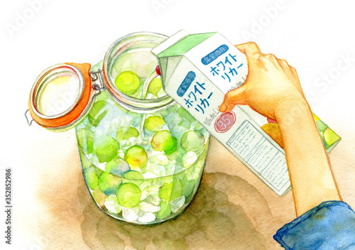 How to make sour plum wine