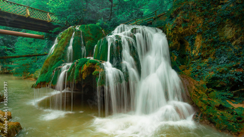 Fototapeta Naklejka Na Ścianę i Meble -  Bigar waterfall in Romania - one of the most beautiful waterfalls in the country.