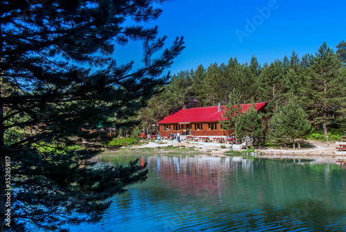Gumushane, Turkey - 10 July, 2017: Limni Lake, National Nature Park, Zigana Mountain, Altitude; 1700 Meter photo