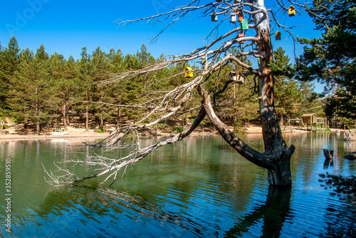 Gumushane, Turkey - 10 July, 2017: Limni Lake, National Nature Park, Zigana Mountain, Altitude; 1700 Meter, Torul District photo