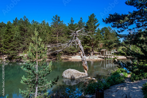 Gumushane, Turkey - 10 July, 2017: Limni Lake, National Nature Park, Zigana Mountain, Altitude; 1700 Meter photo