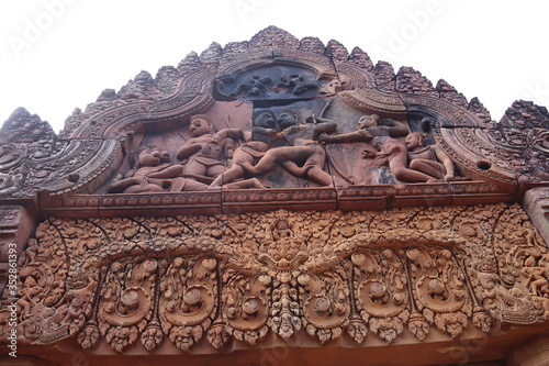 Temple Banteay Srei à Angkor, Cambodge photo