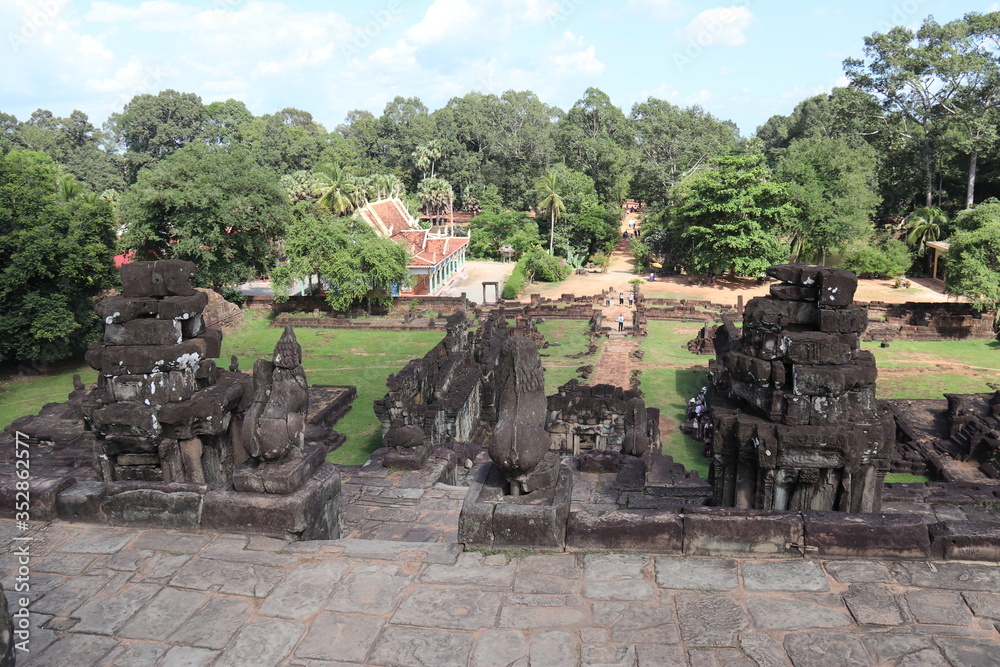 Temple Bakong à Angkor, Cambodge	