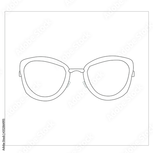 modern glasses. Illustrator for web and mobile design.