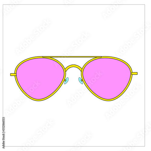 modern glasses. Illustrator for web and mobile design.