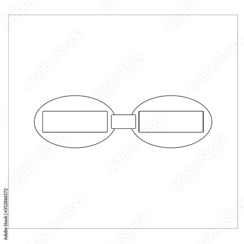 modern glasses. Illustrator for web and mobile design.