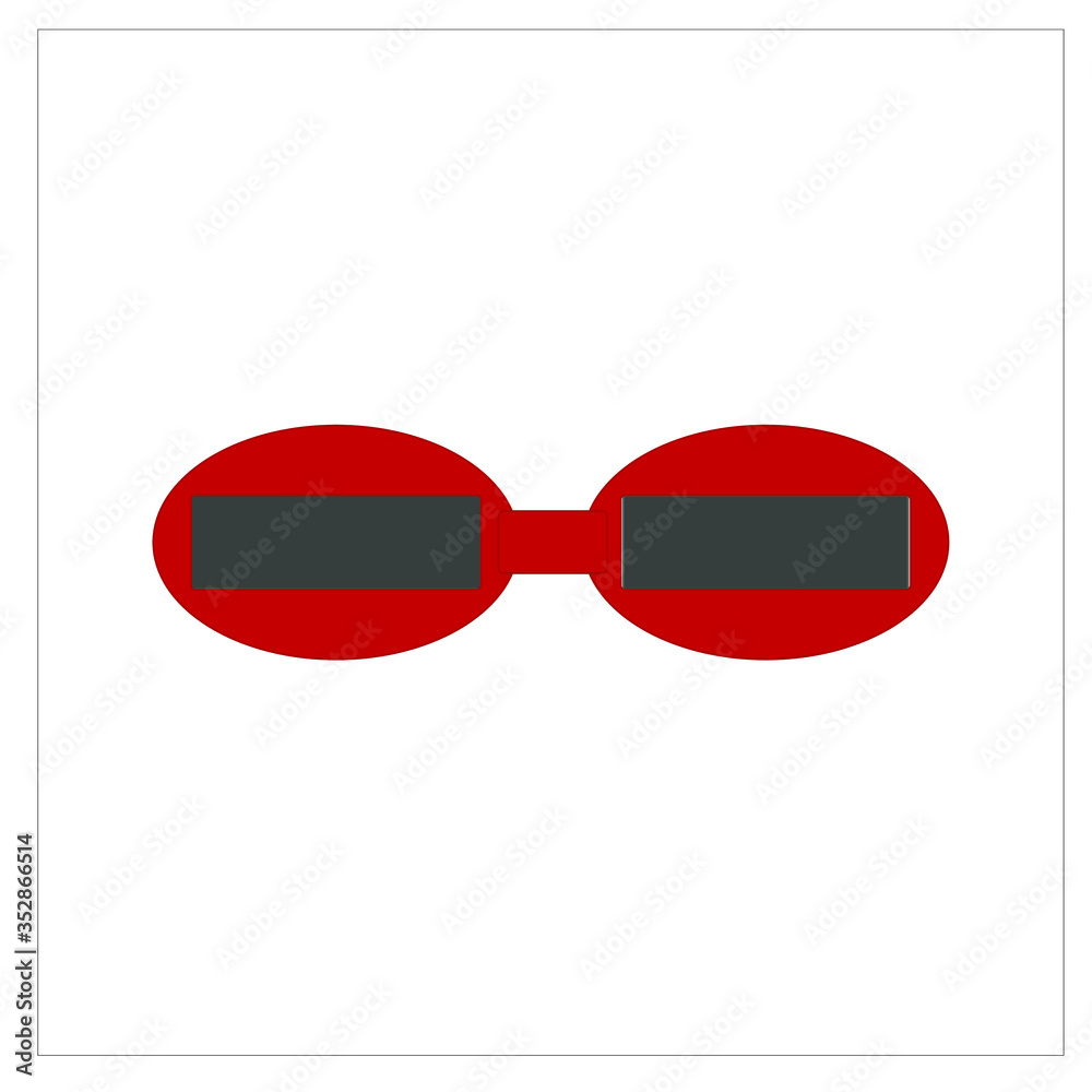 Fototapeta premium modern glasses. Illustrator for web and mobile design.