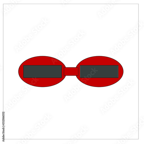 modern glasses. Illustrator for web and mobile design.