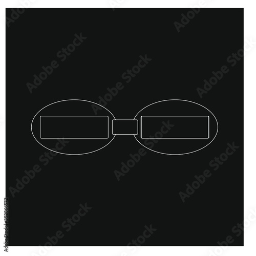 modern glasses. Illustrator for web and mobile design.
