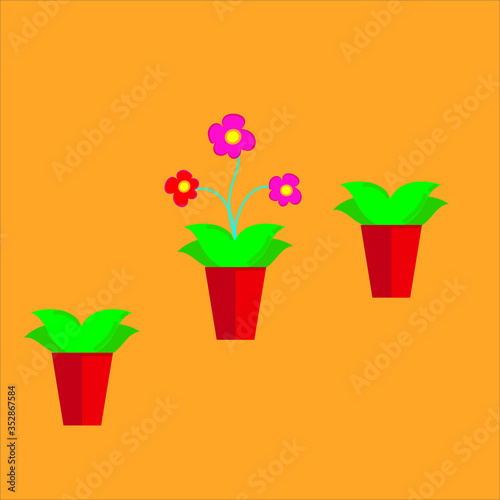 flowers in a pot icon