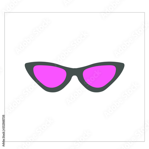 modern glasses. Illustrator for web and mobile design.