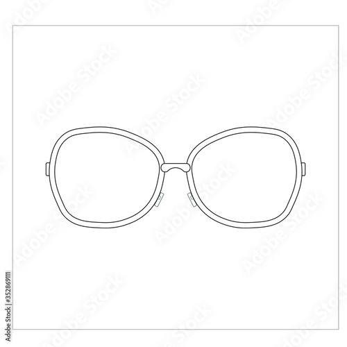 modern glasses. Illustrator for web and mobile design.