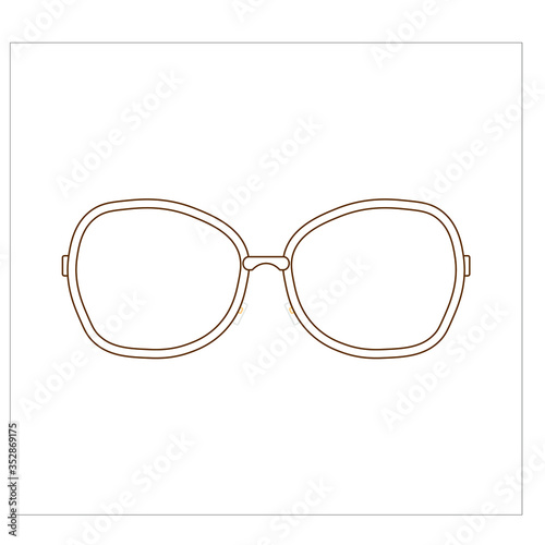 modern glasses. Illustrator for web and mobile design.