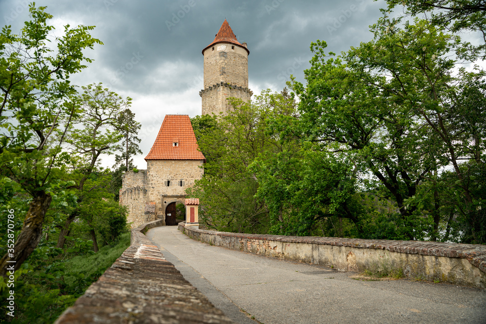 old castle Zvikov on Vltava river, Czech republic
