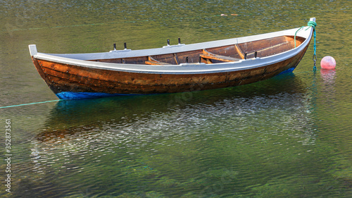 Norwegian fishing boat on w...