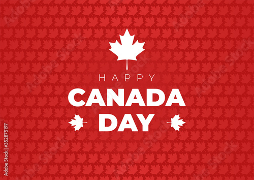 canada day background with maple leafs. happy canada day