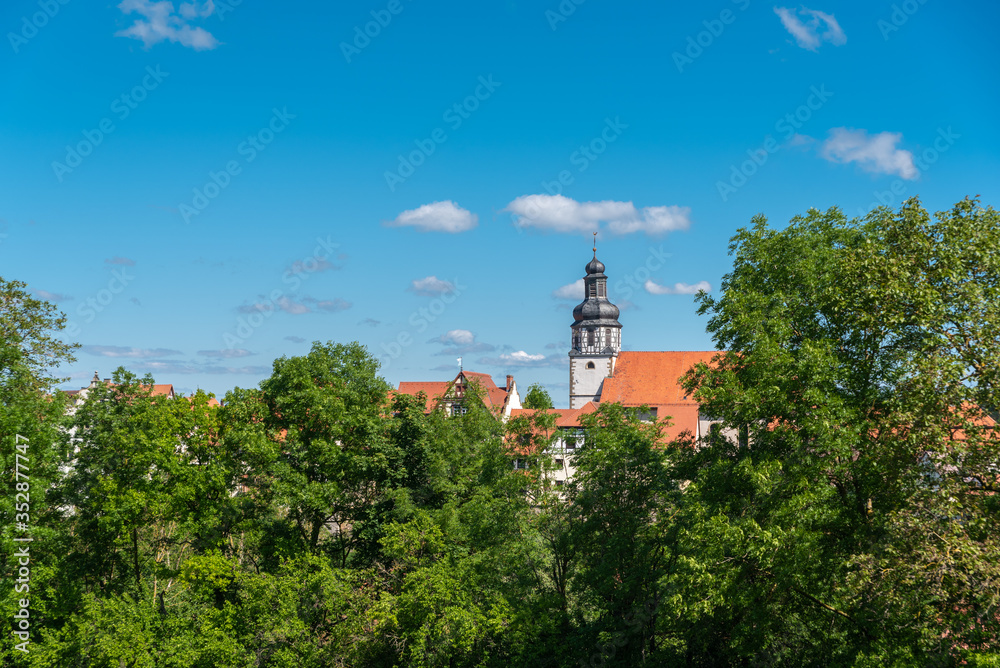 View to the St Martin church in Gochsheim