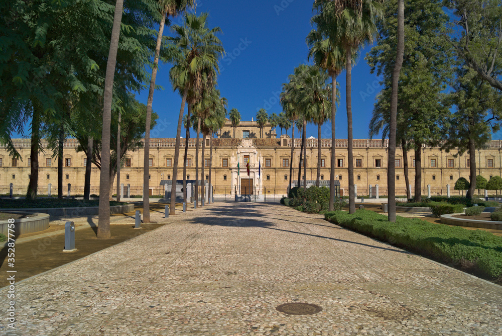 Parlamento de Andalucía en Sevilla (España).