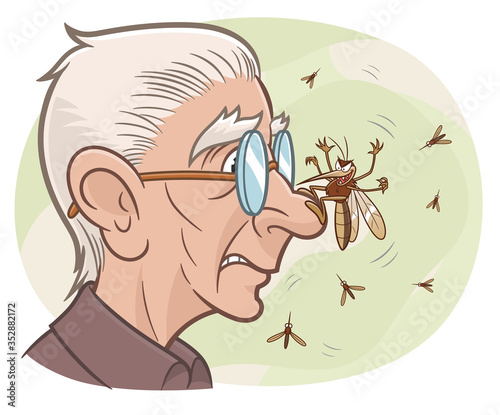 Mosquito and old man