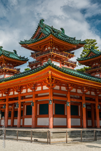 Soryuro or Castle in Heian Shrine  Kyoto Japan