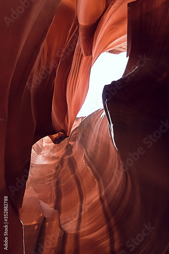 Inside of amazing famous Antelope Canyon in Arizona, USA.