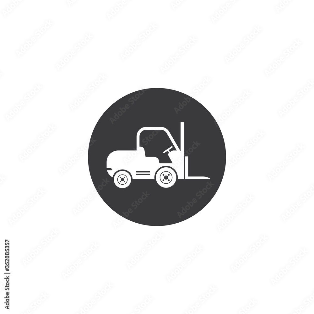 forklift icon vector illustration design