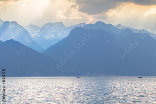 Geneva lake panorama, Switzerland