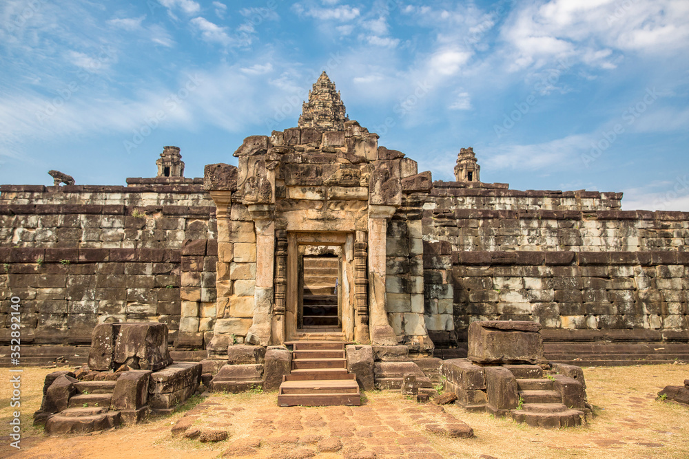Bakong Prasat temple in Angkor Wat complex, Siem Reap, Cambodia.