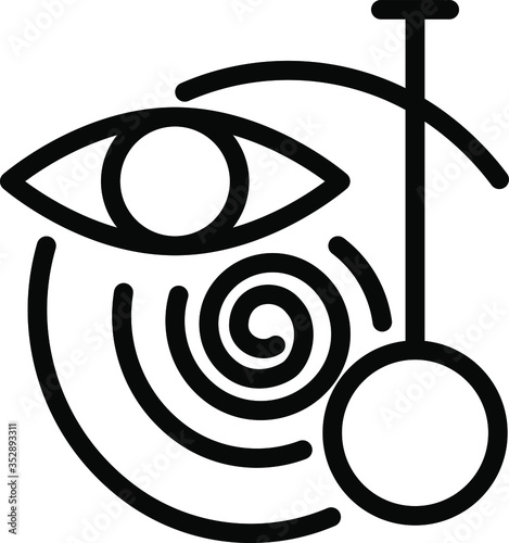 Hypnosis icon , vector illustration