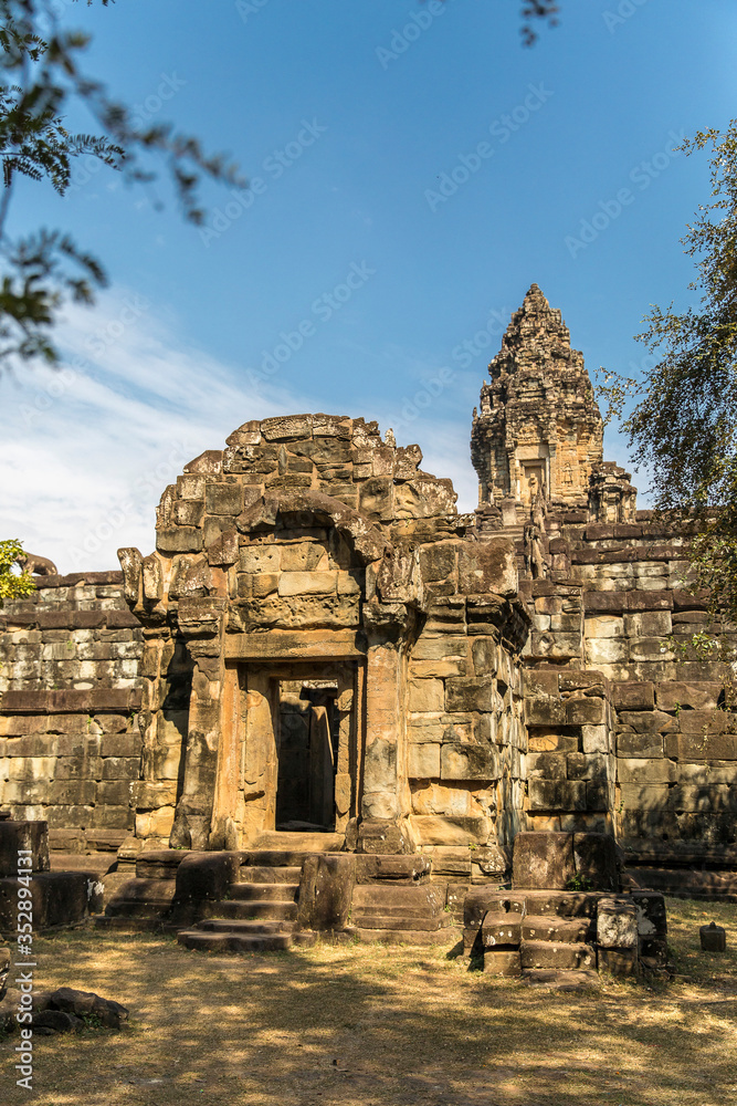 Bakong Prasat temple in Angkor Wat complex, Siem Reap, Cambodia.