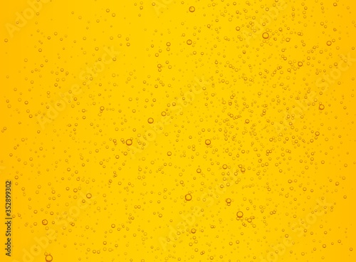Lager beer with bubbles vector background. Cold carbonated drink, sparkling lemonade illustration concept.