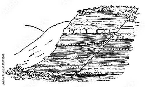 Fault, vintage illustration.